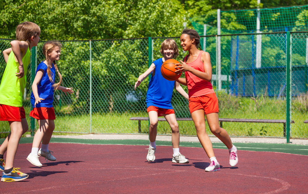 Kinderen tijdens het sporten