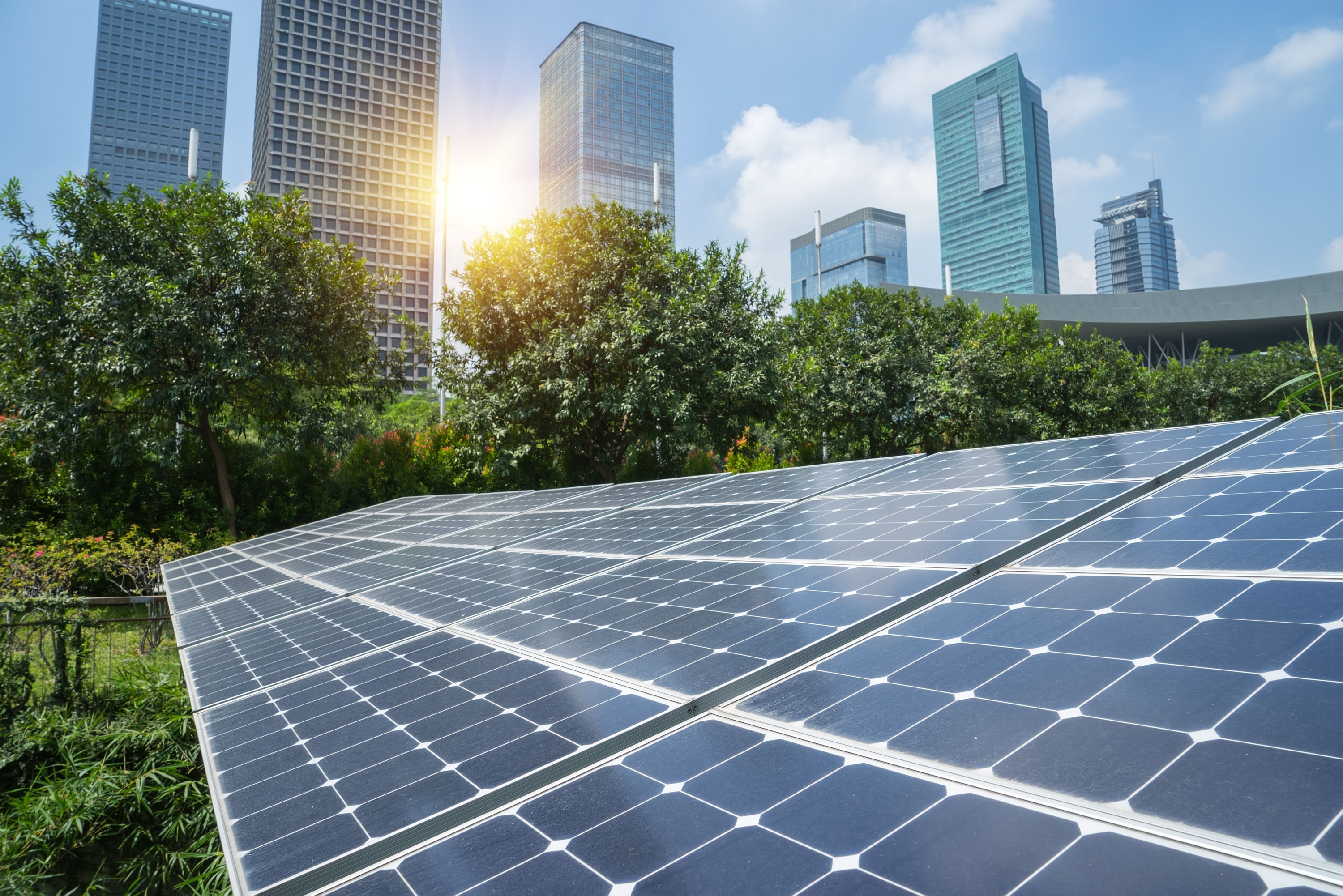 Mission Zero, zonnepanelen in een stedelijk landschap