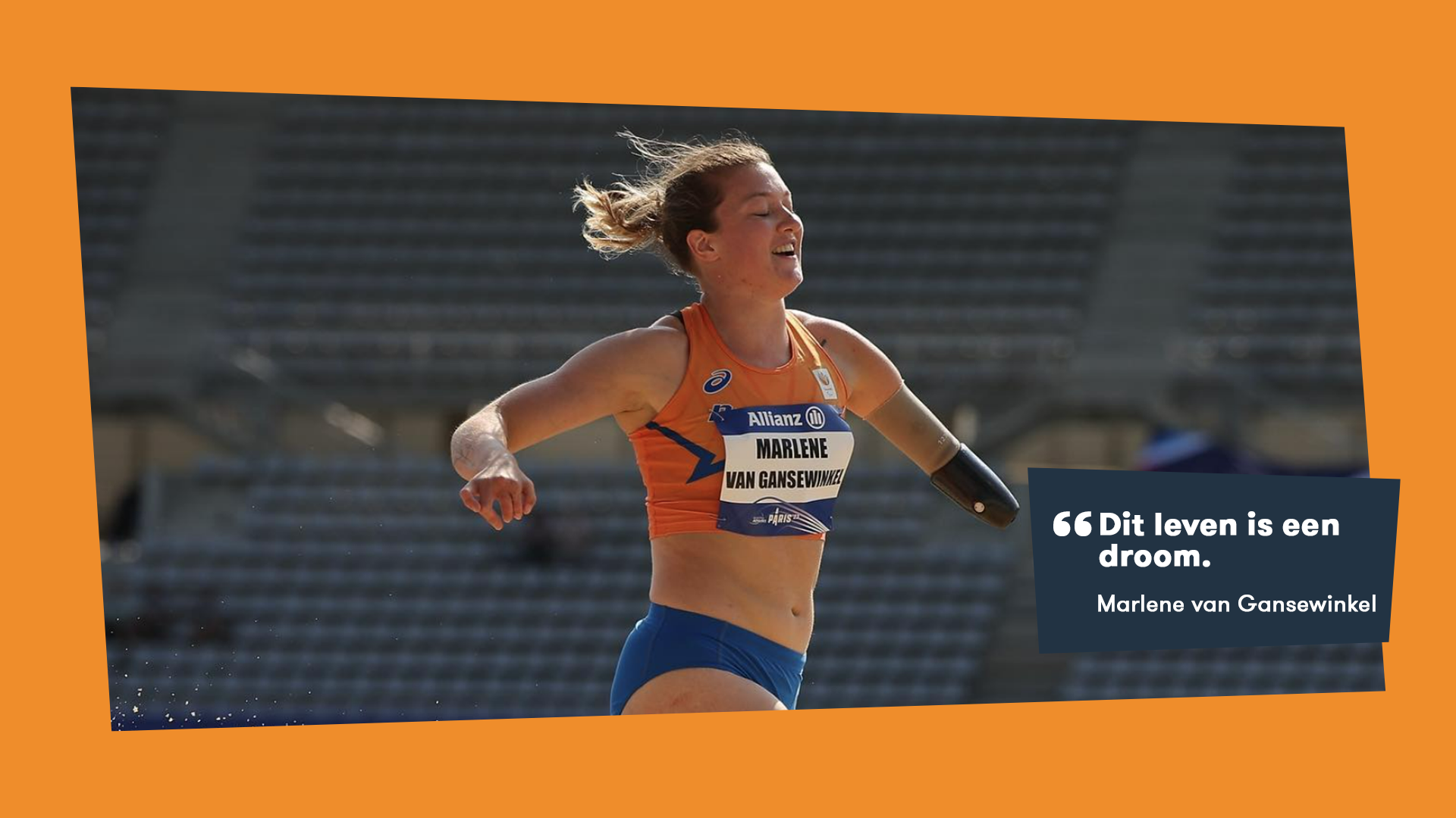 Para-atletiek Marlène Gansewinkel