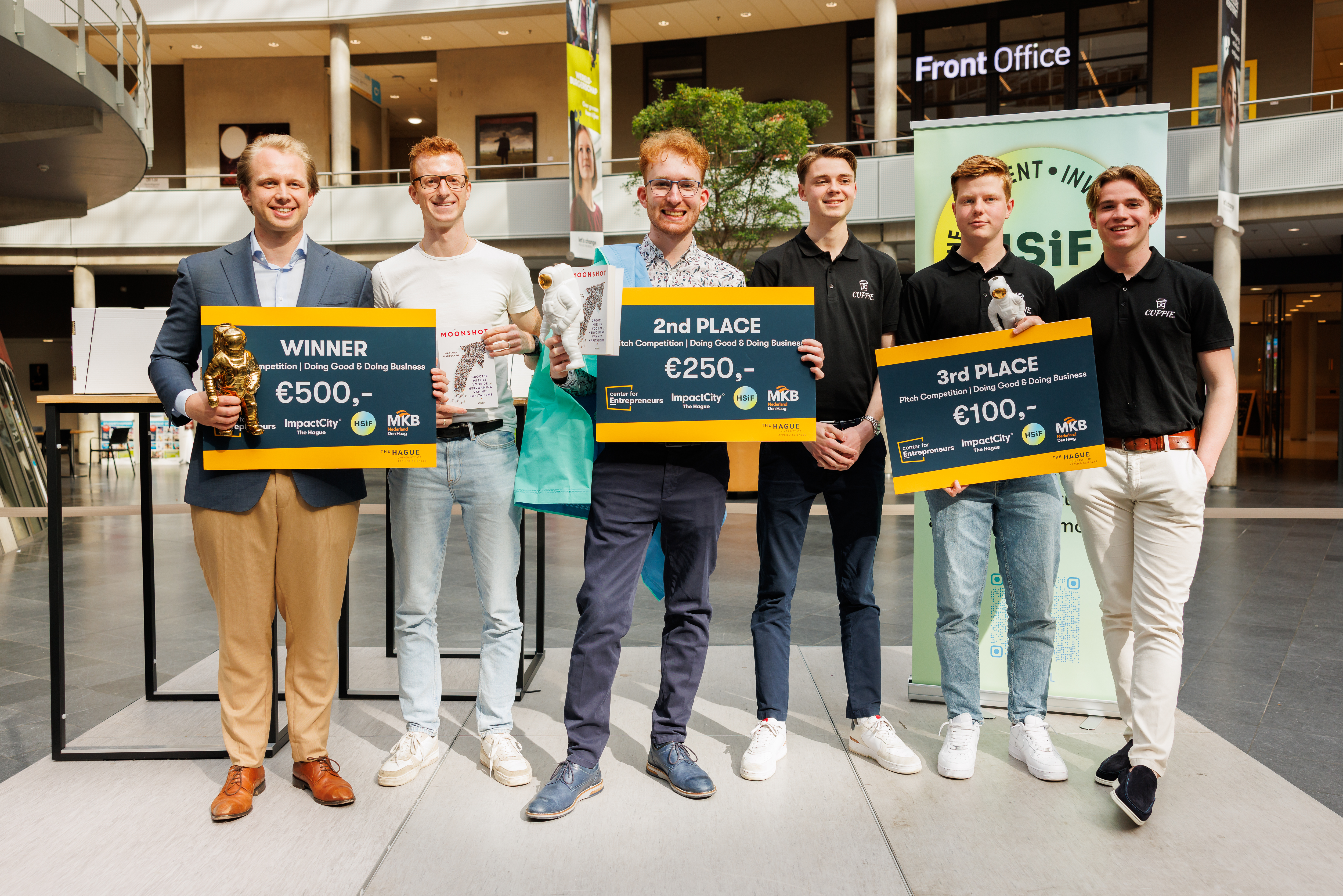 Winnaars met prijs career event