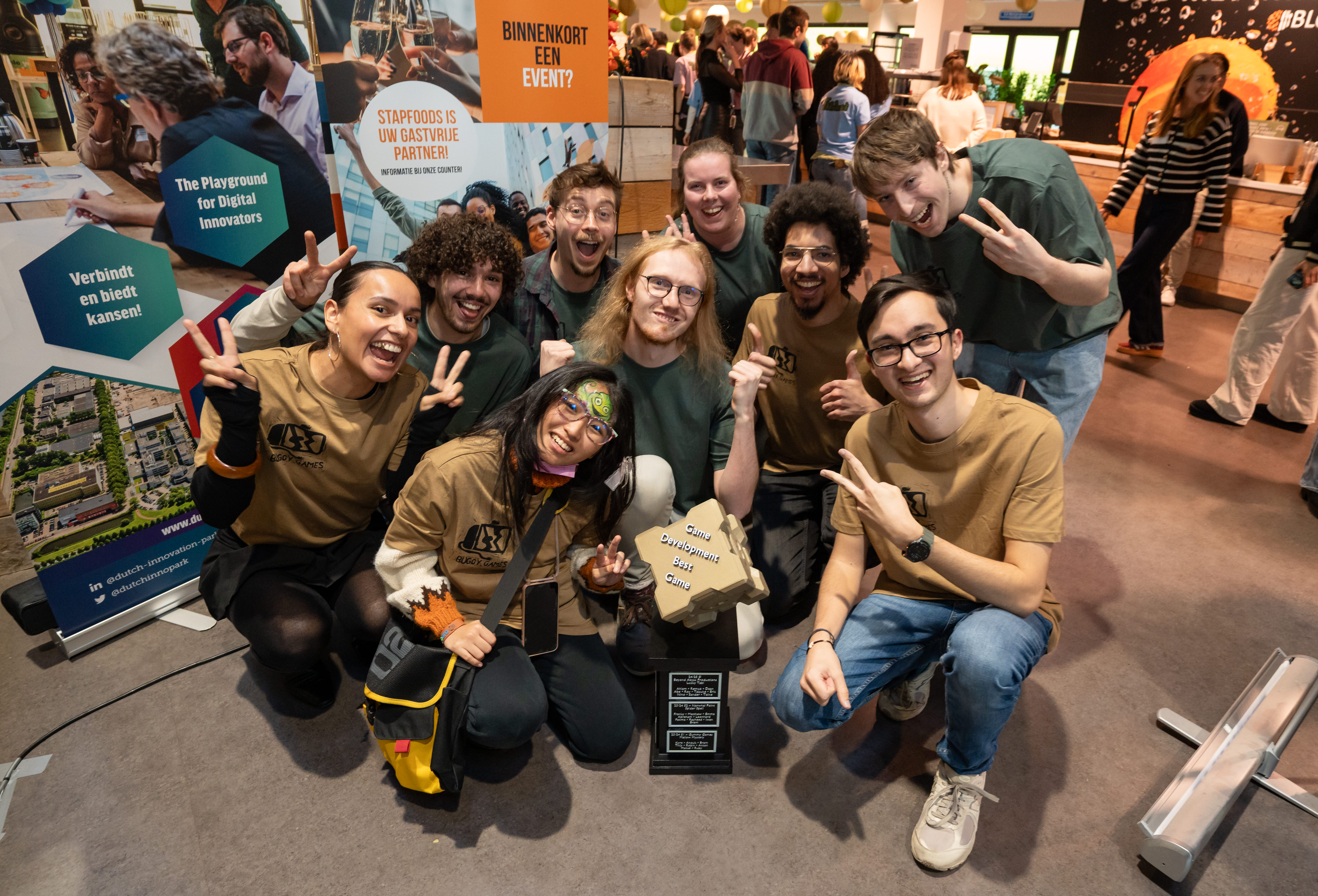 Studenten op de Expo HBO-ICT